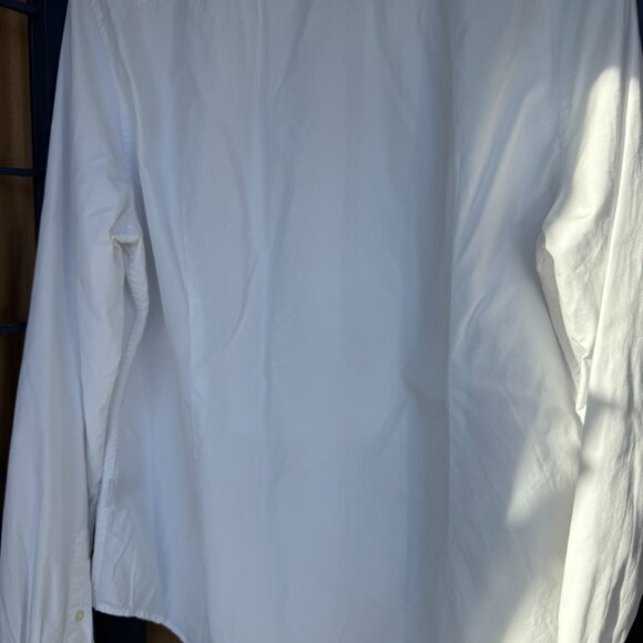 Timeless Lauren Ralph Lauren 16p white button-down shirt elegant pintuck detail - Picture 5 of 5